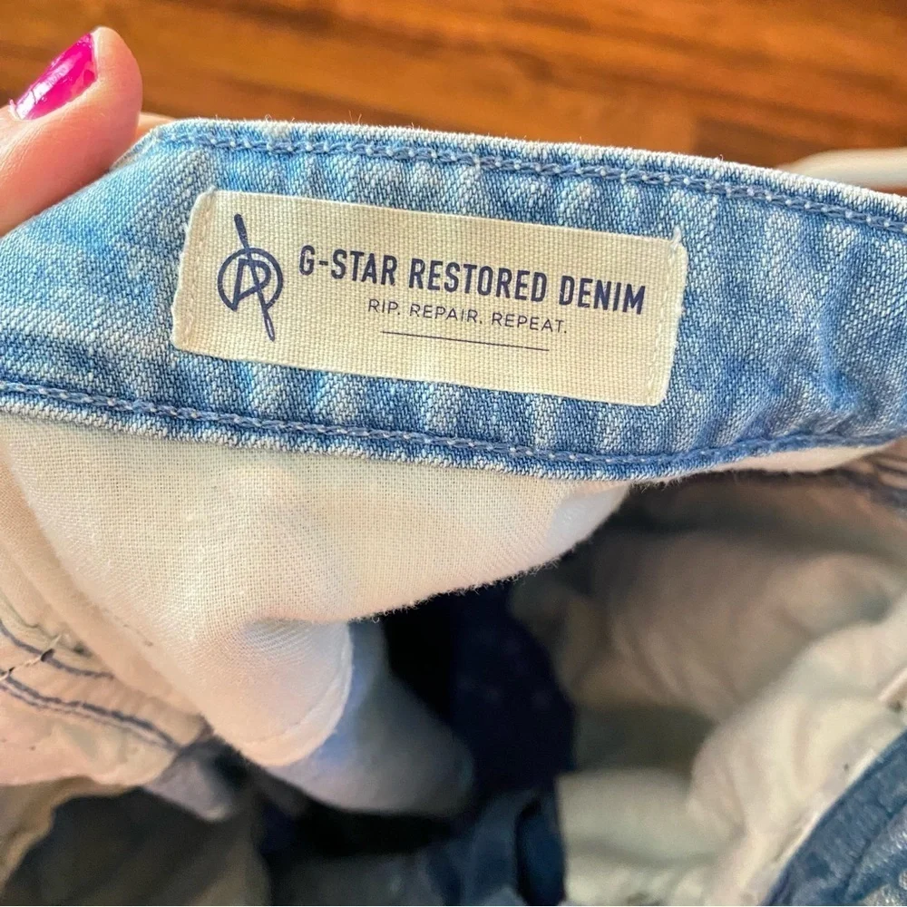 GStar Lintell High Dad Jeans Womens Size 8 Waist 29 G-Star Raw Restored Denim